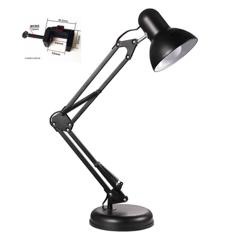 Eye protection desk lamp for study, dedicated to college students dormitory desk, bedroom bedside reading and working home American-style LED lamp 7