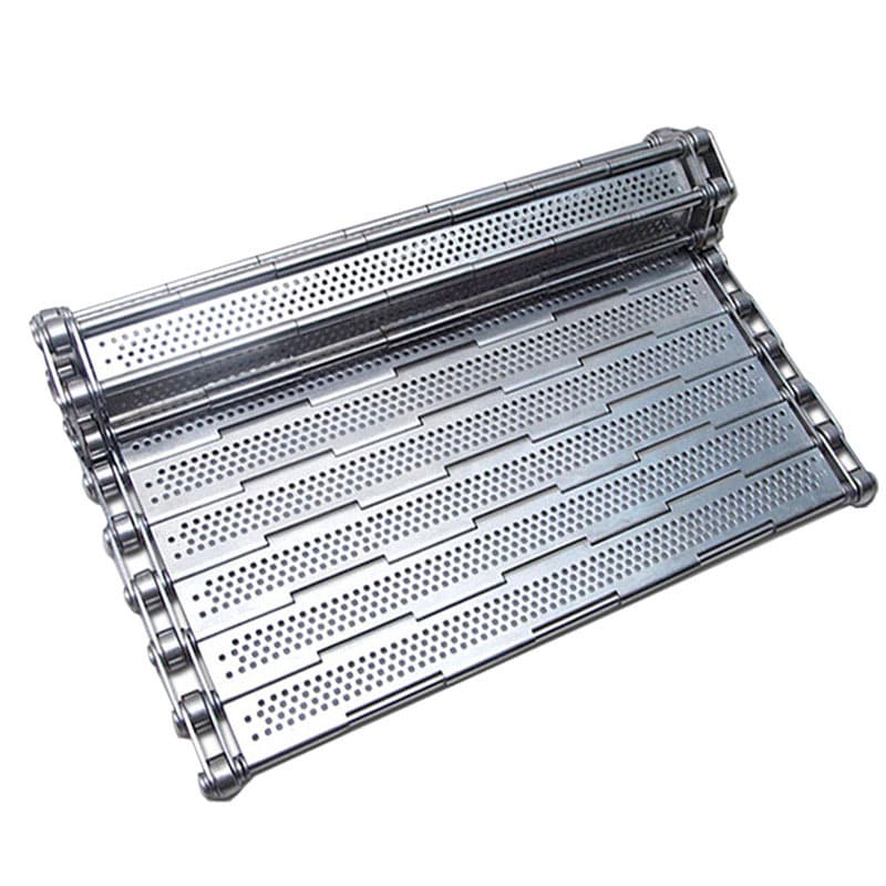 Stainless steel chain plate conveyor food conveying equipment casting industrial air-cooled climbing conveyor chain plate elevator 6