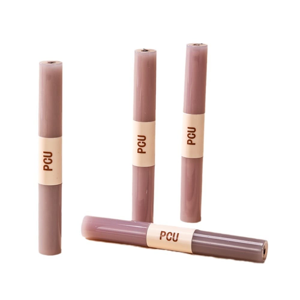 PCU double-ended dual-effect lip glaze, velvet, thin matte color, full girly feel, long-lasting matte lipstick that does not take off makeup 6