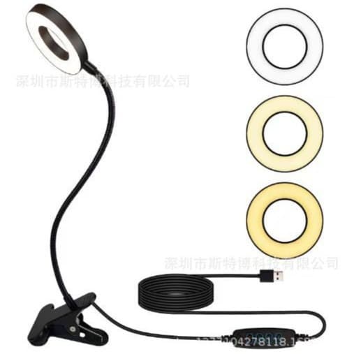 Cross-border special supply of LED fill light clip table lamp USB student desk universal hose table lamp high current and high brightness 6