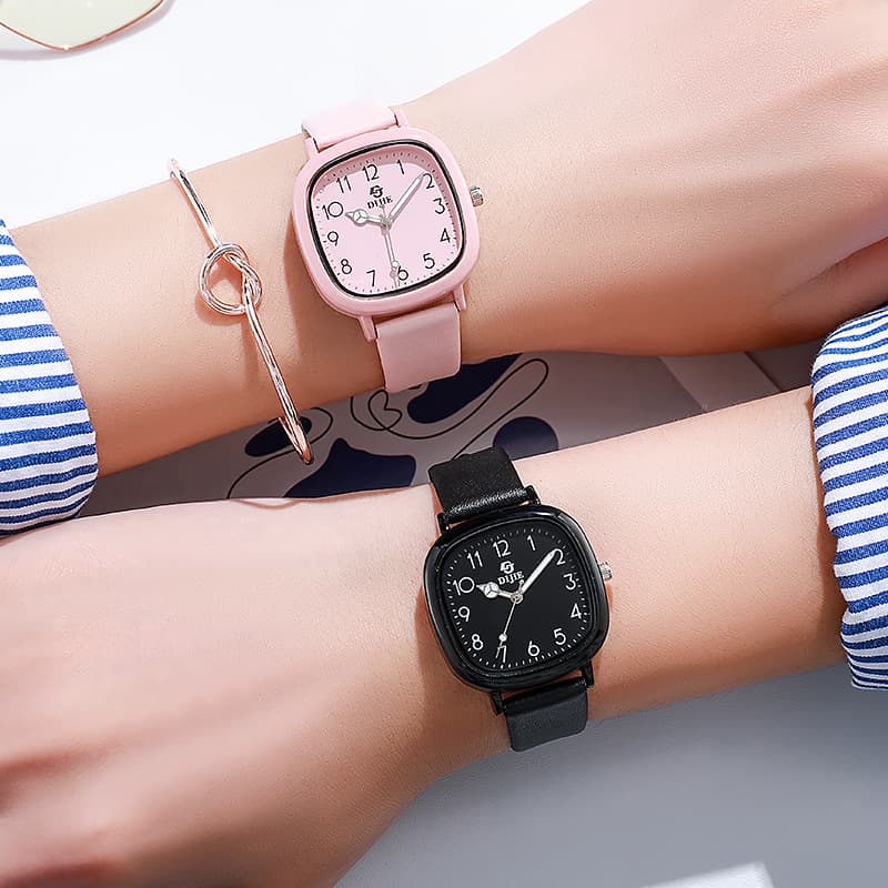 Milk tea color watch, ins style, good-looking, female model for exams for middle and high school students, forest style, small fresh niche design 3