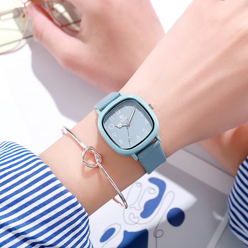Milk tea color watch, ins style, good-looking, female model for exams for middle and high school students, forest style, small fresh niche design 8