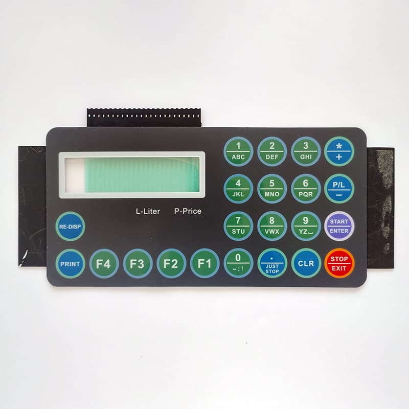 Oil dispenser digital key switch panel Intelligent membrane key panel 5