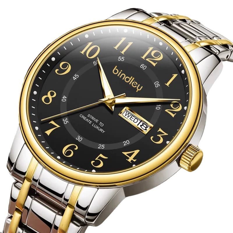 2025 new men's watch model, high-end digital elderly watch, fully automatic movement, dual calendar quartz 6