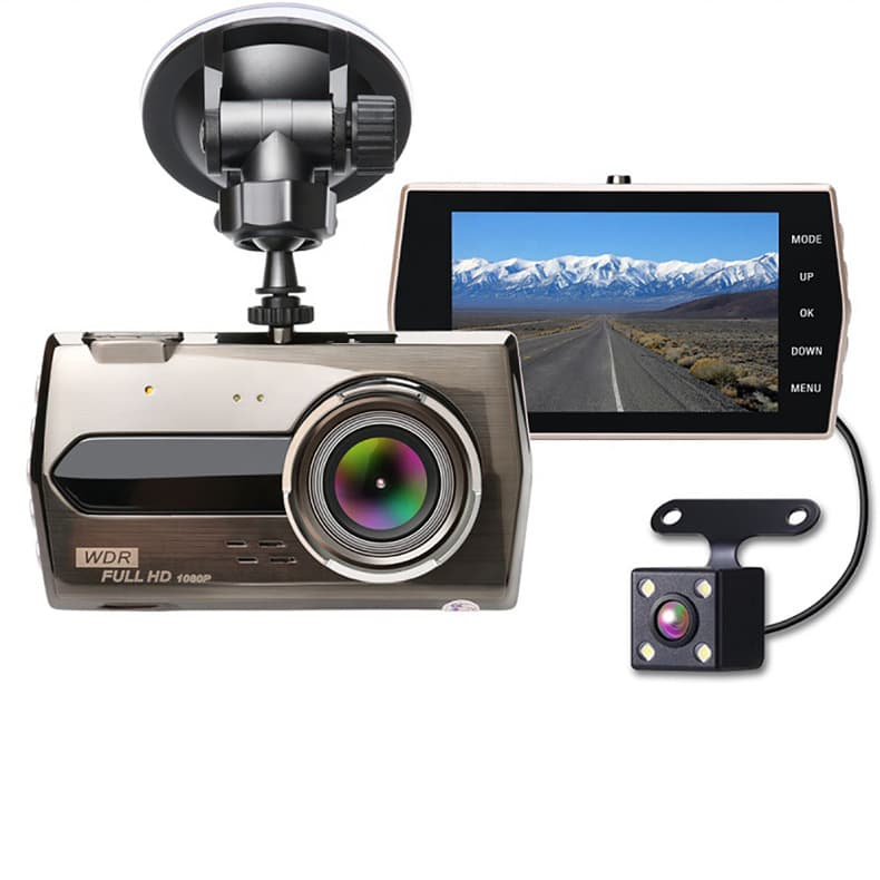 4-inch zinc alloy driving recorder HD dual lens cross-border Vietnam car driving recorder DVR 7