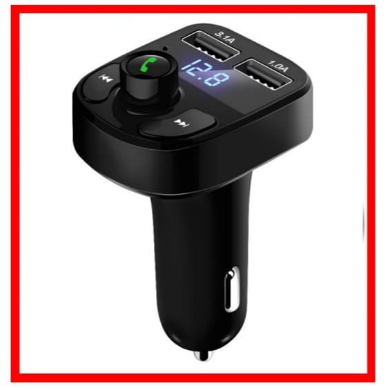 X8 Car MP3 Fast Charging Car Bluetooth 5.0 Hands-Free Car FM Transmitter Car FM Player 2