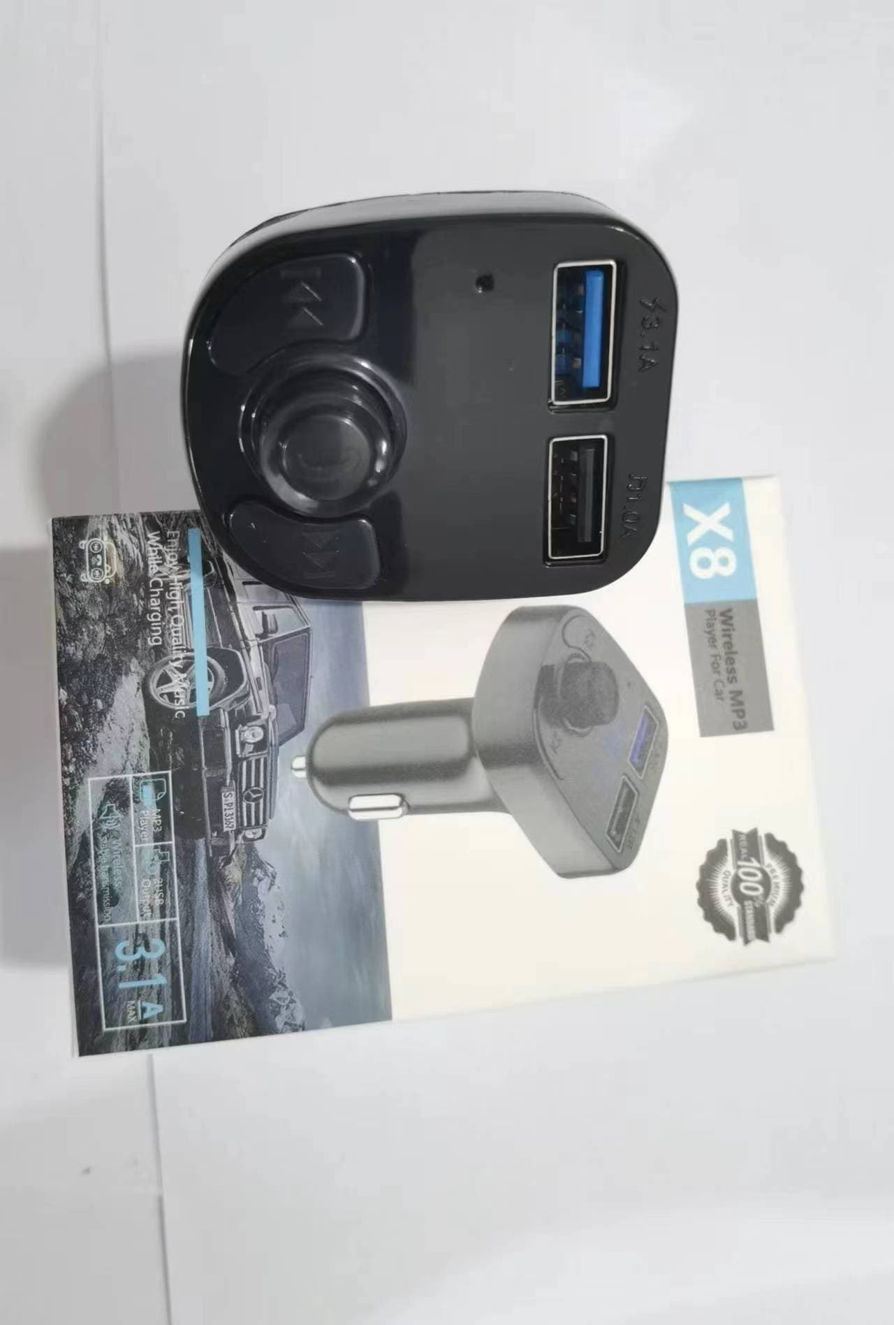 Car mp3 player x8 car mobile phone charger USB cigarette lighter car charger car bluetooth fm transmitter 10
