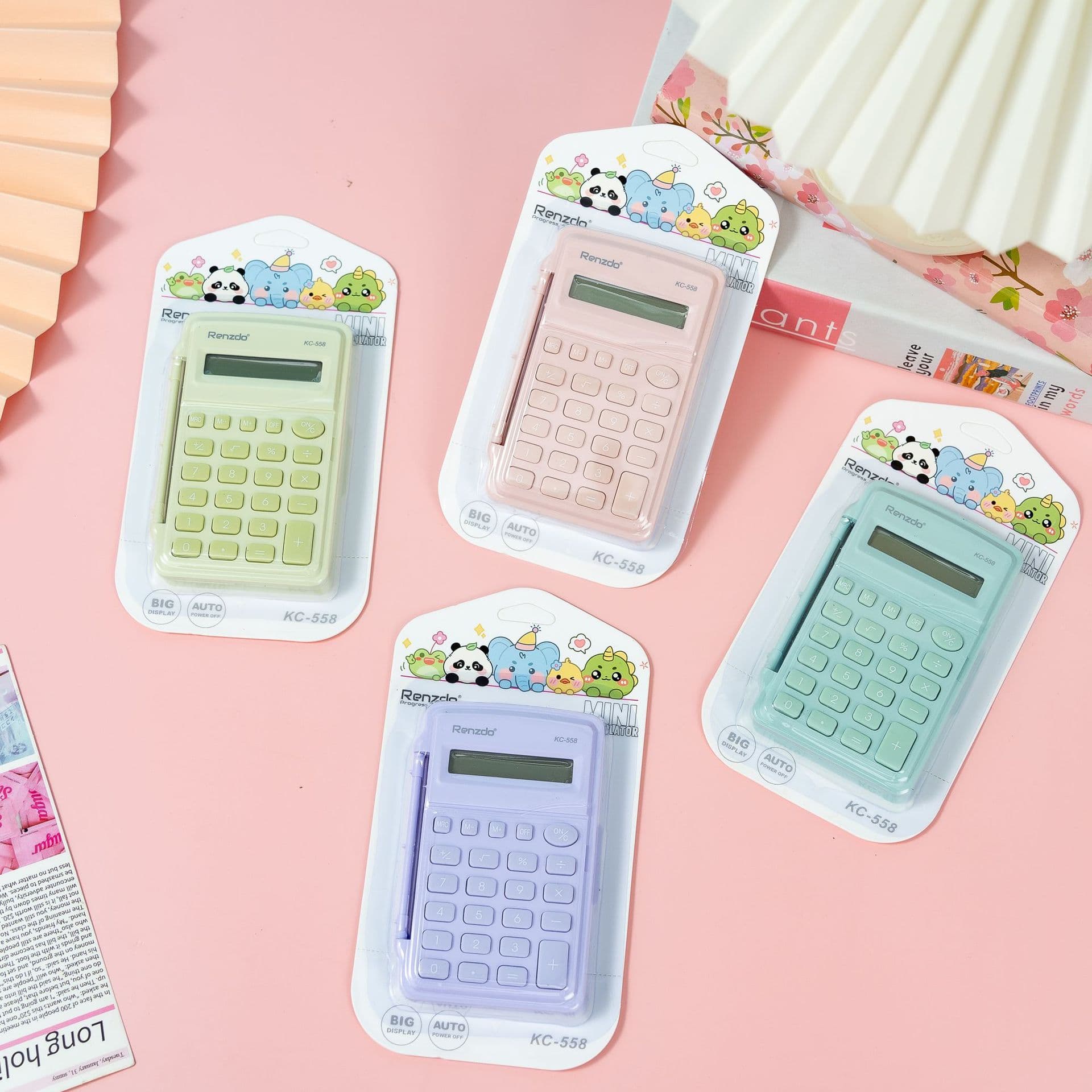 Small scientific calculator flip-top handheld mini portable computer silent student problem solving financial office supplies 3