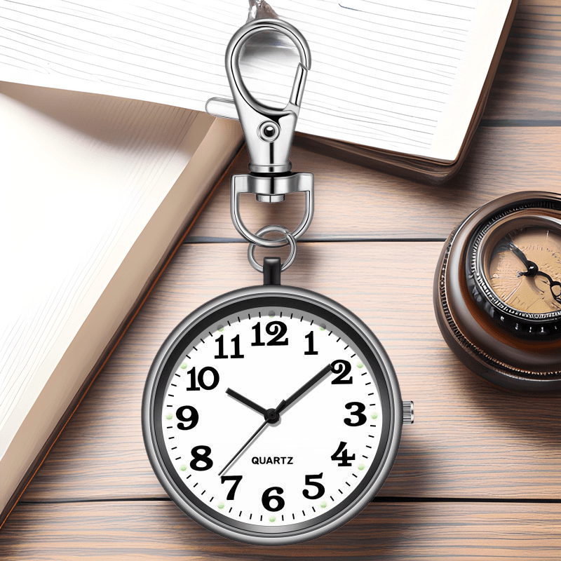 New exam-specific pocket watch with clear large numerals, elderly student keychain hanging watch, fashionable and versatile nurse watch 2