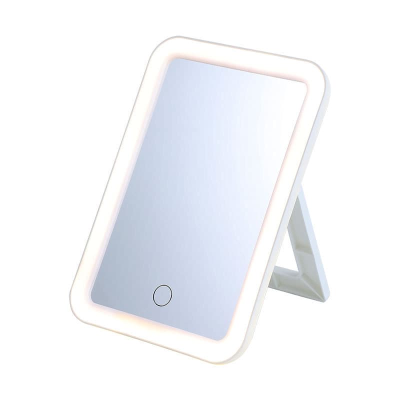 LED Internet celebrity makeup mirror foldable portable makeup mirror student dormitory makeup mirror home dressing table fill-in mirror 6