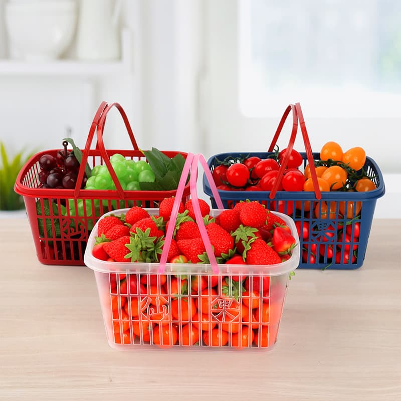 Manufacturer wholesales 2-20 catties mulberry basket, bayberry basket, strawberry basket, portable plastic basket, fruit basket, grape basket, picking basket 4