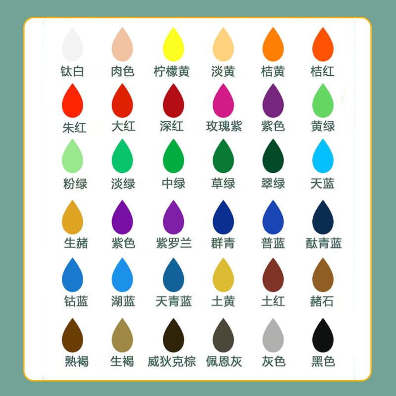 Painter 5/12ml acrylic paint set 12/18/24/36 color tube portable DIY painting art set 4