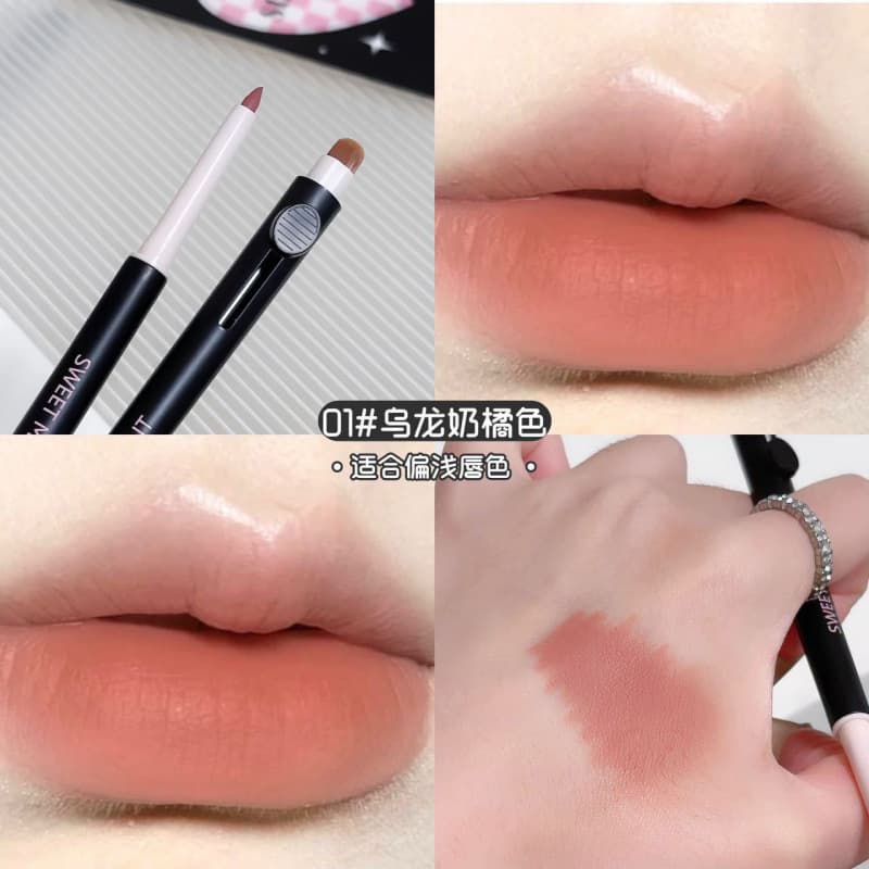 SWEETMINT artist lip liner double-ended lip brush lip pencil all-in-one outlines three-dimensional full lips lip liner 8