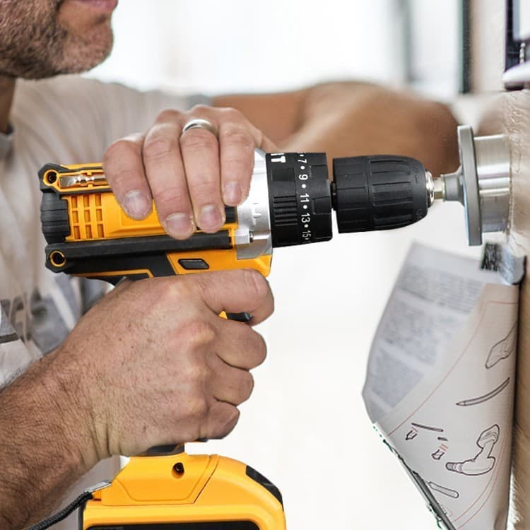 48V cordless electric drill cross-border rechargeable lithium electric drill three-function impact drill household electric screwdriver wholesale 5