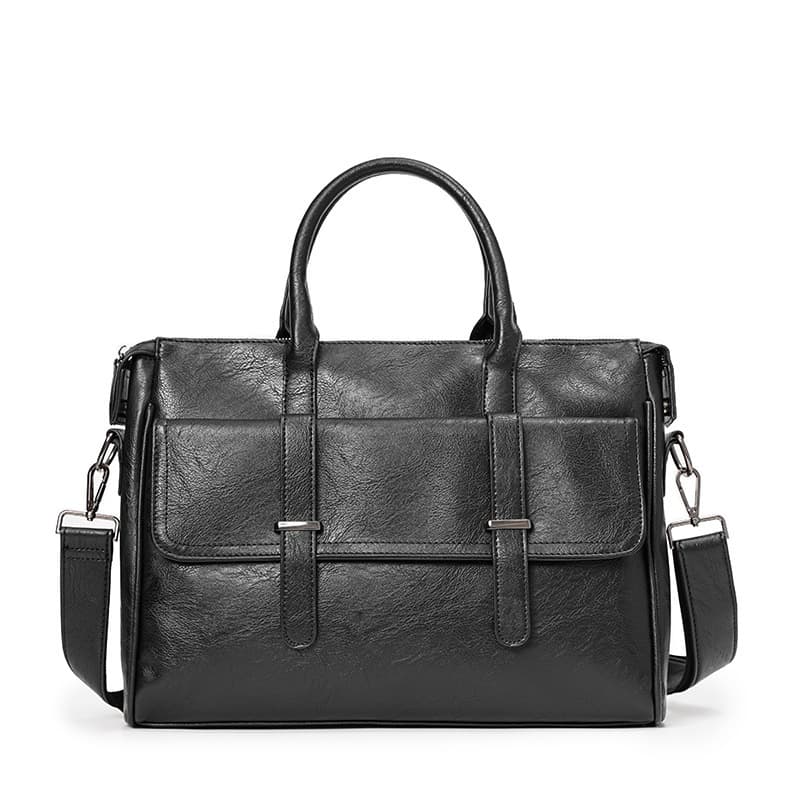 2025 New Business Casual Briefcase Simple Shoulder Crossbody Bag Casual Portable Trendy Men's Computer Bag 6