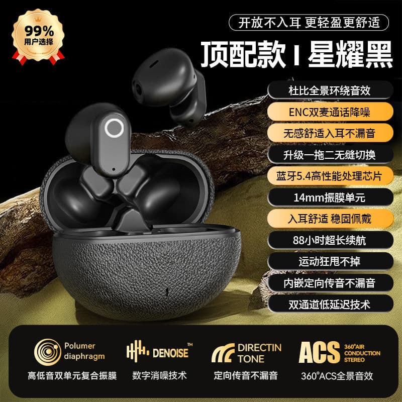 GT610 new Bluetooth headset noise reduction HIFI true wireless sports high quality suitable for semi-in-ear comfort wholesale 7
