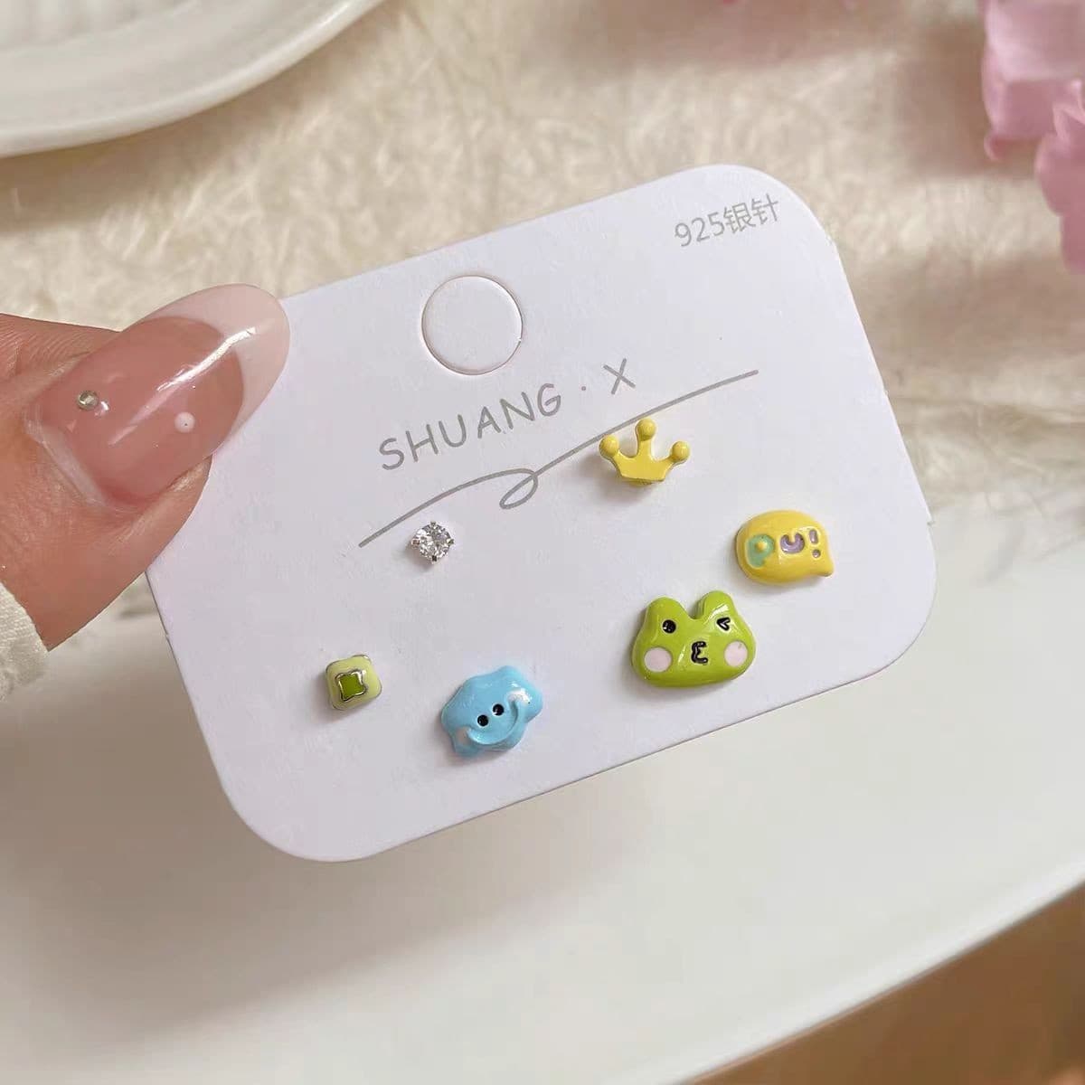 Kasuga Forest Sweet Butterfly Earring Set Wholesale Small Fresh Elegant Cute Compact Versatile Pearl Earrings for Women 10