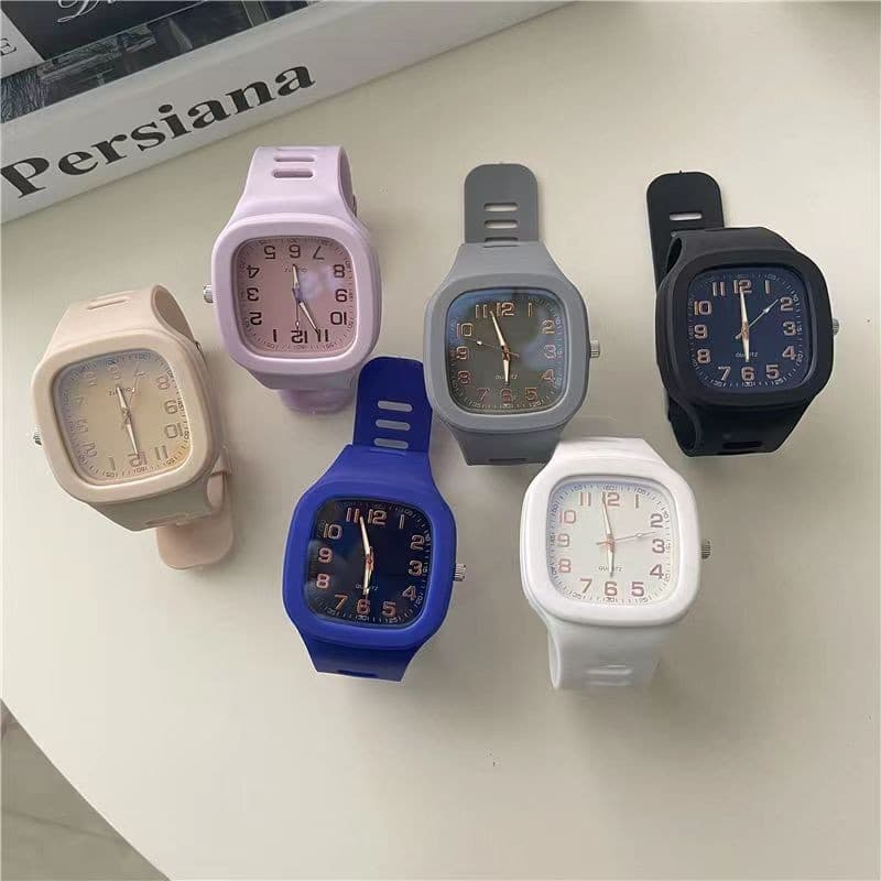 Student popular high-looking square watch ins college style fashion watch simple and trendy student men's and women's watch 3