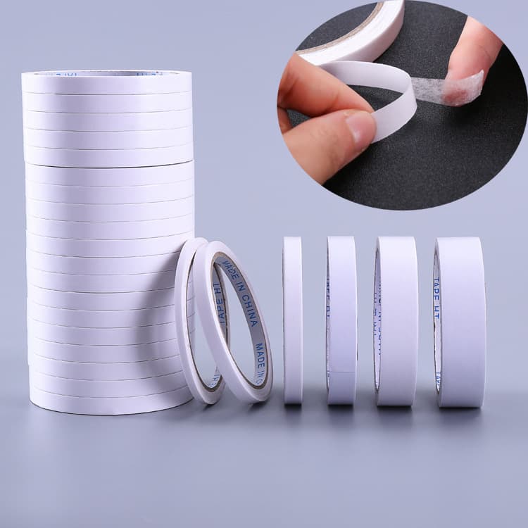 Office supplies double-sided tape strong adhesive ultra-thin double-sided tape packaging sealing two-sided tape 12 meters stationery tape wholesale 2