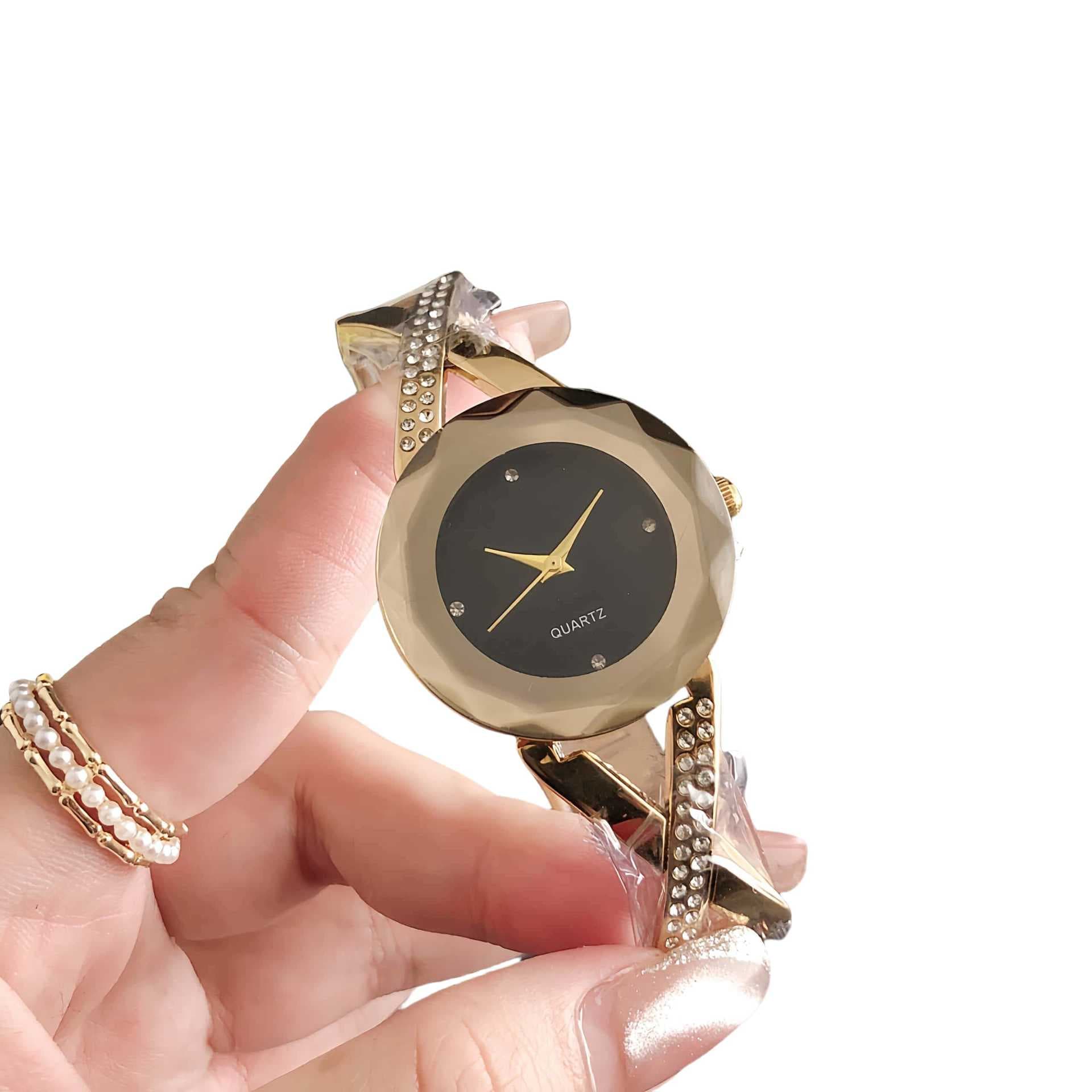 Bracelet Korean style fashion watch female student simple temperament bracelet compact fashion watch small dial ins feng shui diamond 6