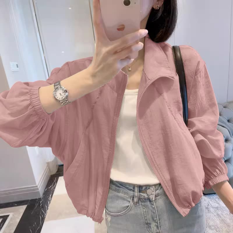 Sun protection clothing for women 2025 summer new style lazy style French casual fashion light and breathable sun protection clothing short coat for women 7