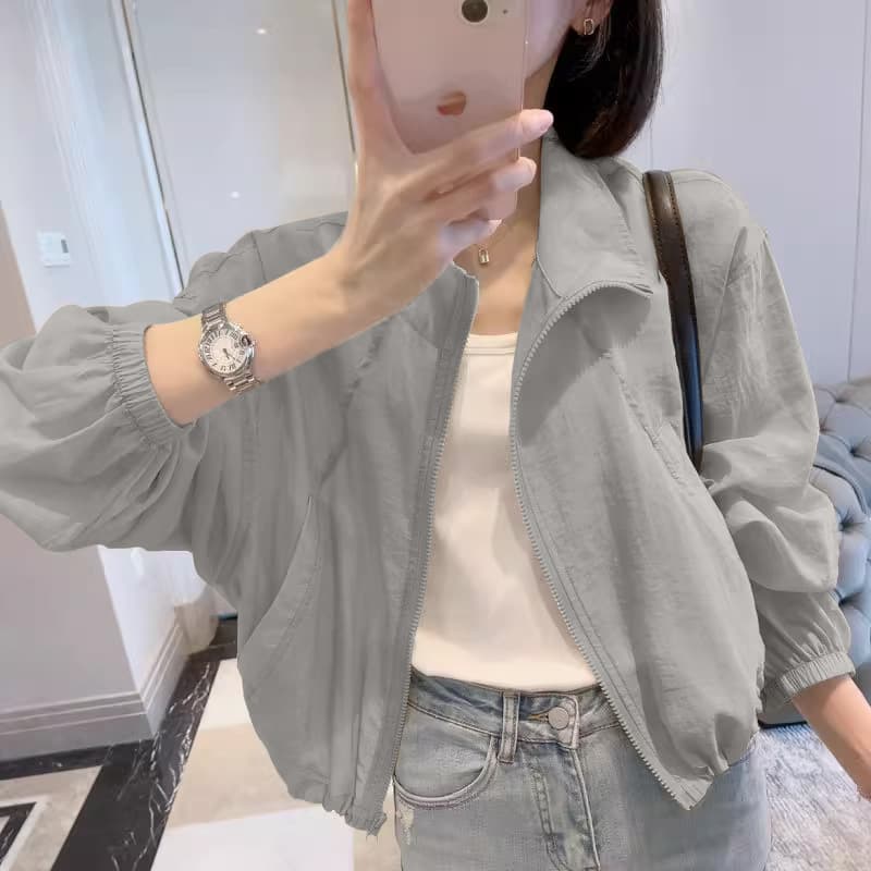 Sun protection clothing for women 2025 summer new style lazy style French casual fashion light and breathable sun protection clothing short coat for women