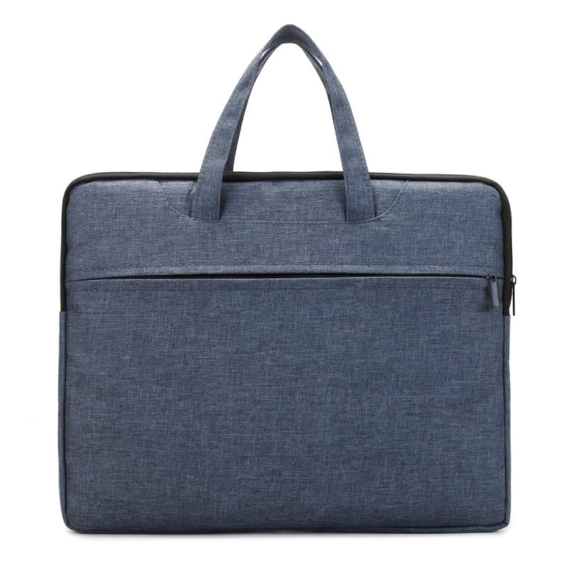 Portable business briefcase men's portable document bag zippered multi-layered portable document briefcase conference bag 9