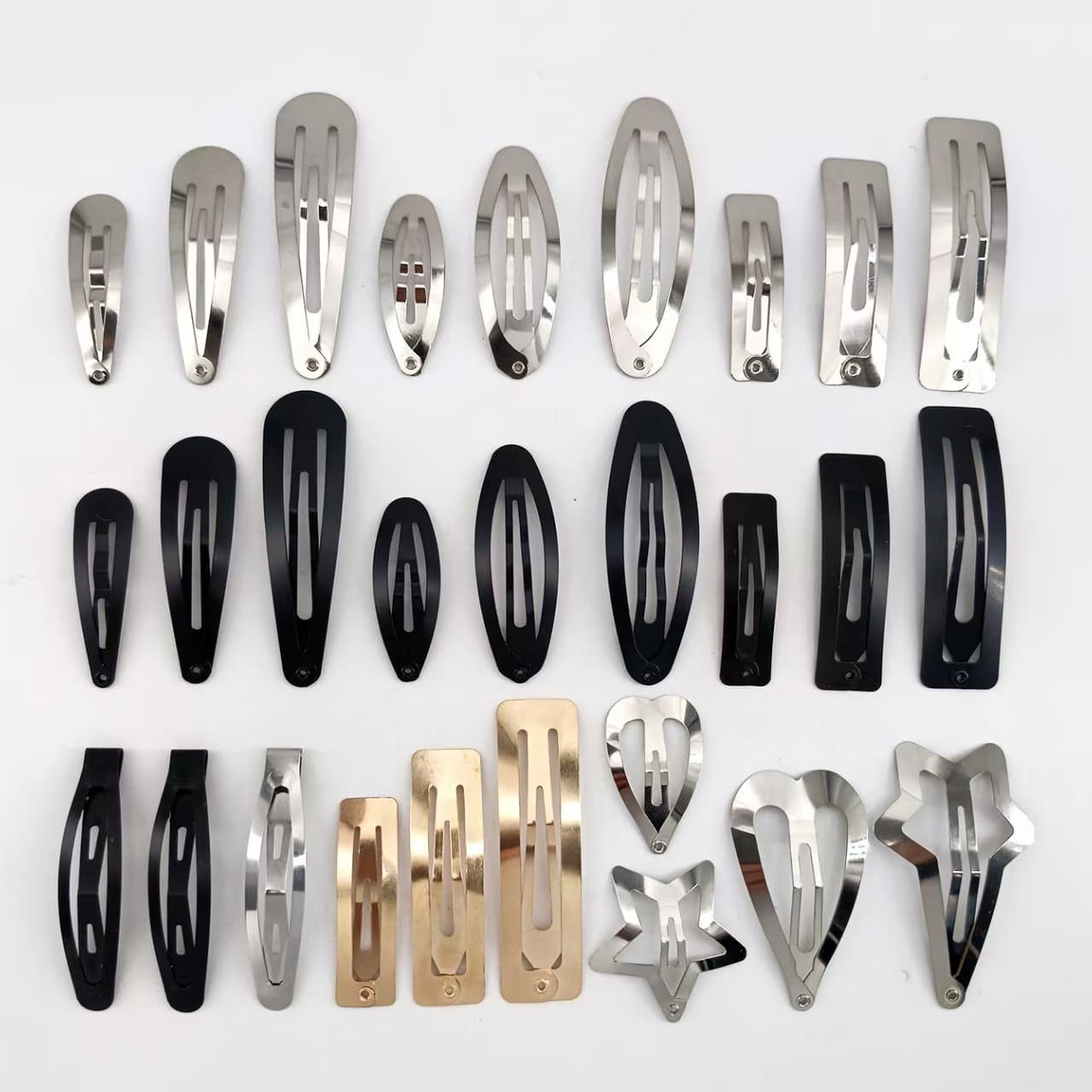 Guangdong thickened square BB clip spot wholesale water drop clip metal headwear hair accessories bangs hair clip BB clip 2