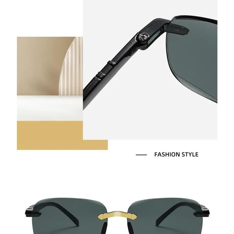 2025 new men's visor sunglasses, anti-UV sunglasses, high-definition driving and fishing glasses, retro glasses, sun protection 5