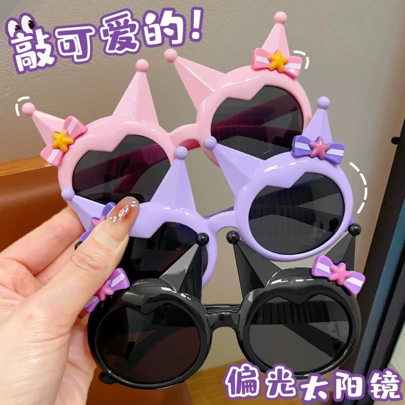 Children's sunglasses cute Kuromi anti-UV sunshade glasses little girl fashion sunglasses women's new glasses 2