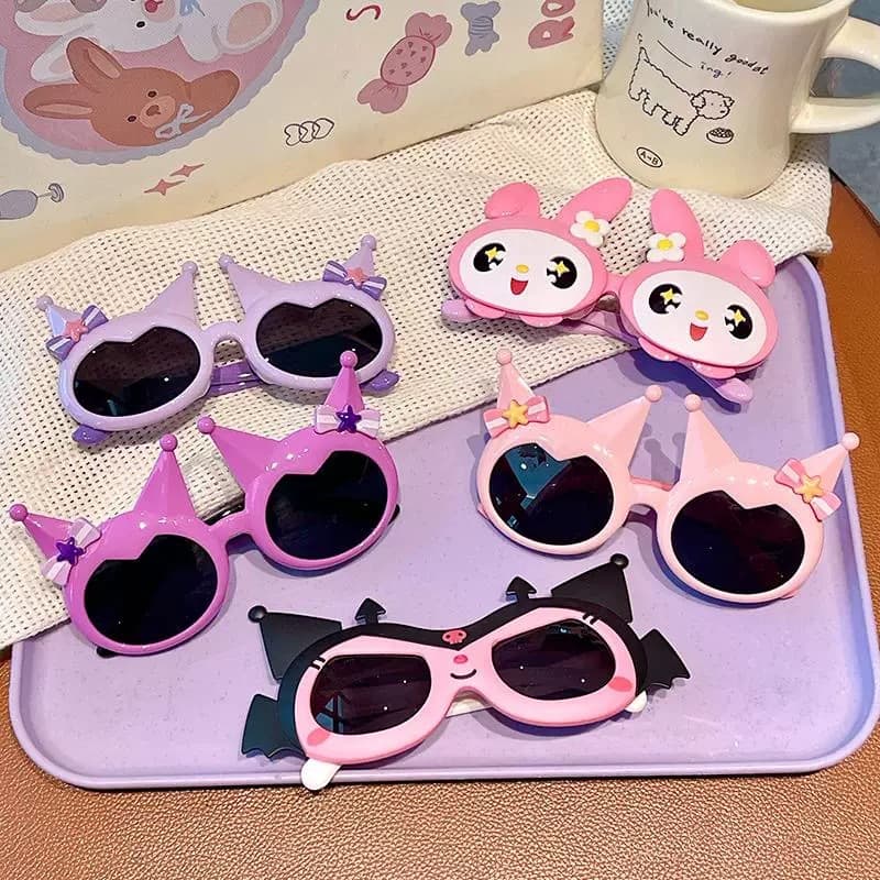 Children's sunglasses cute Kuromi anti-UV sunshade glasses little girl fashion sunglasses women's new glasses 4