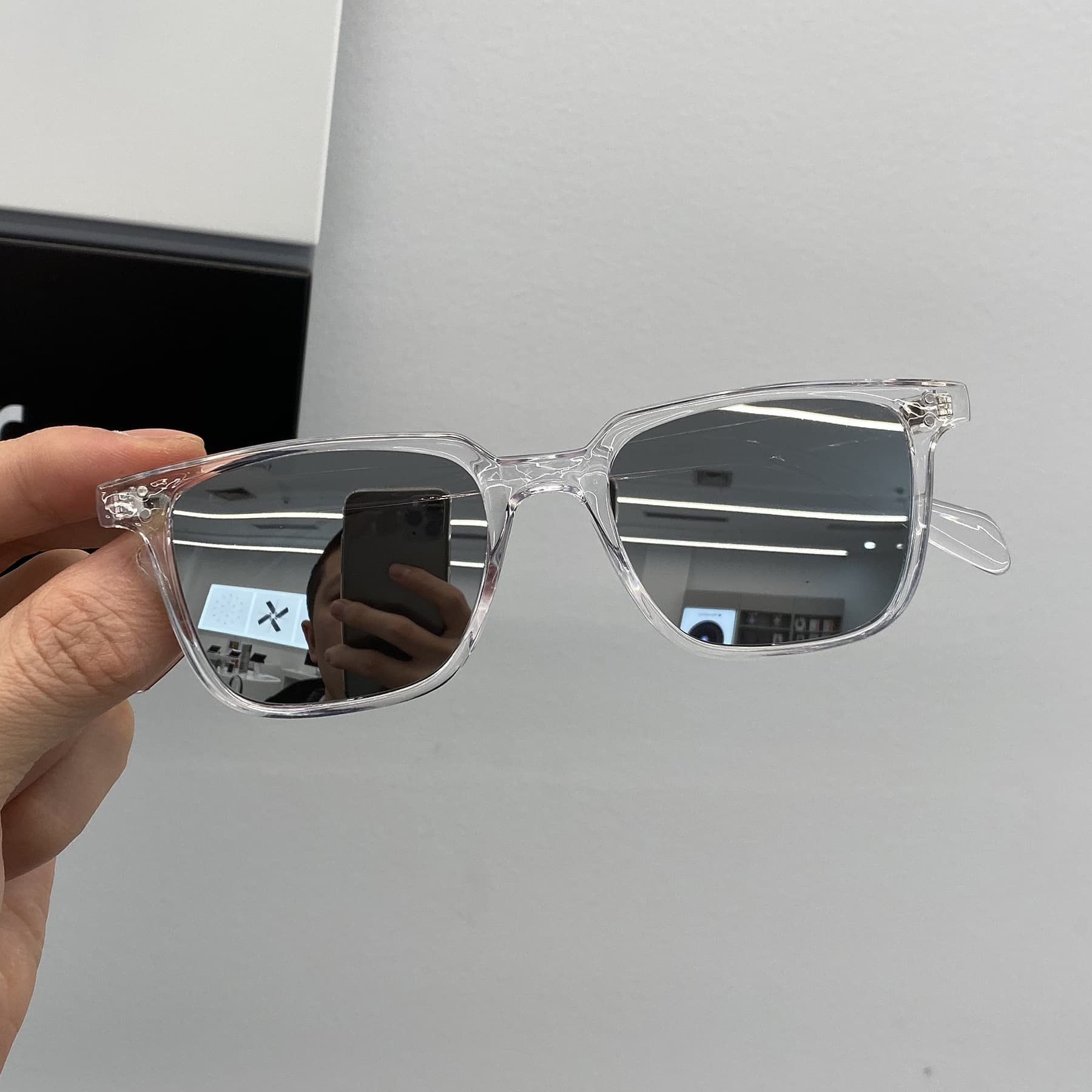 Small square frame sunglasses for women, fashionable personality, retro Korean version, new style sunglasses for women with round faces, internet celebrities without makeup, slimming tool 7