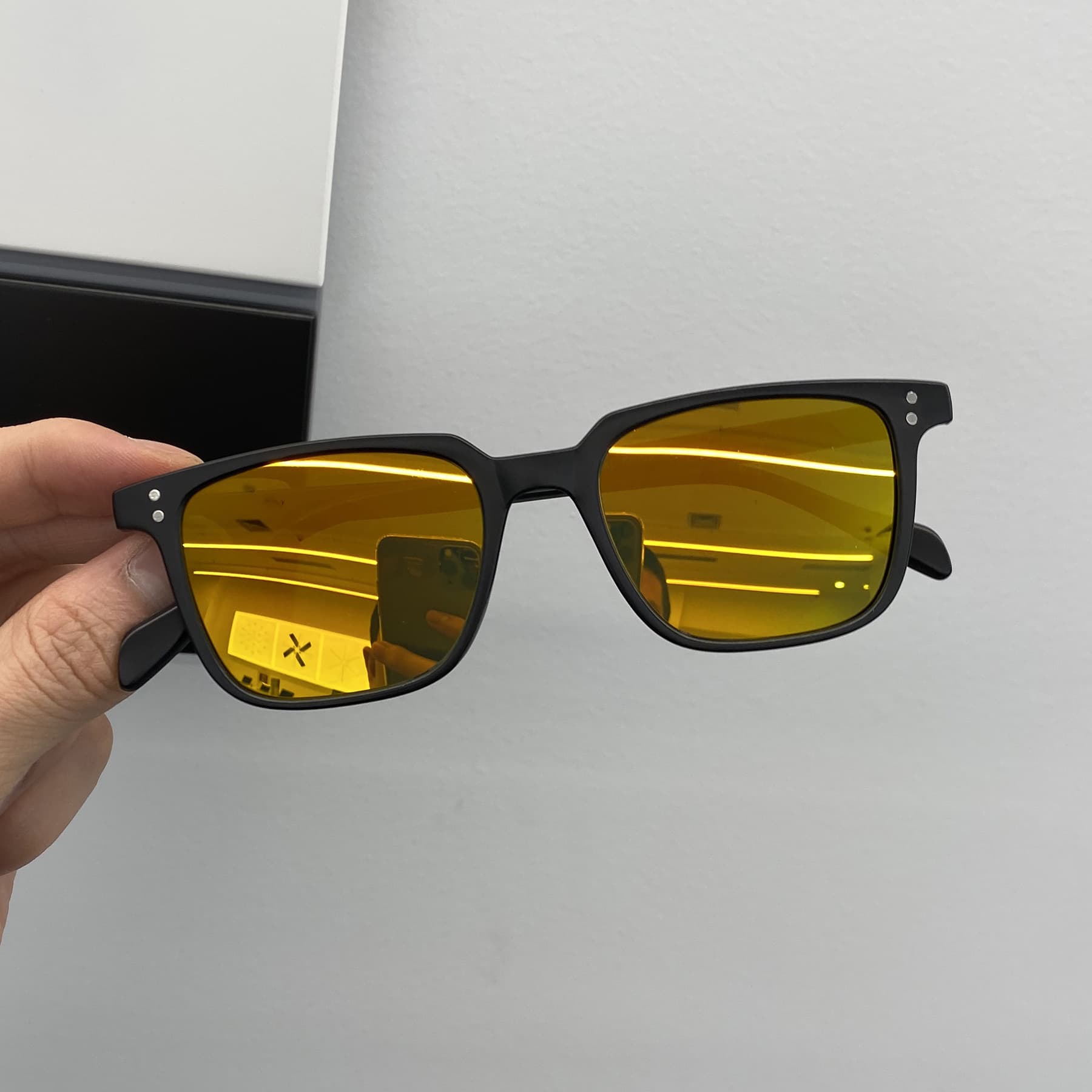 Small square frame sunglasses for women, fashionable personality, retro Korean version, new style sunglasses for women with round faces, internet celebrities without makeup, slimming tool 9