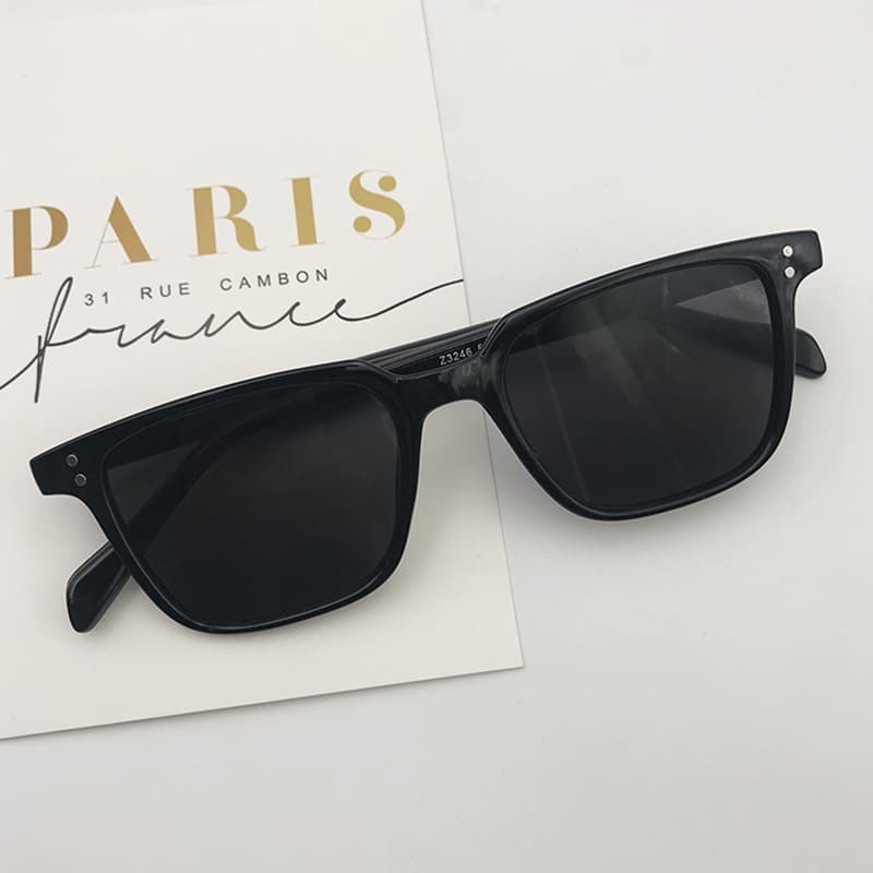 Small square frame sunglasses for women, fashionable personality, retro Korean version, new style sunglasses for women with round faces, internet celebrities without makeup, slimming tool 10