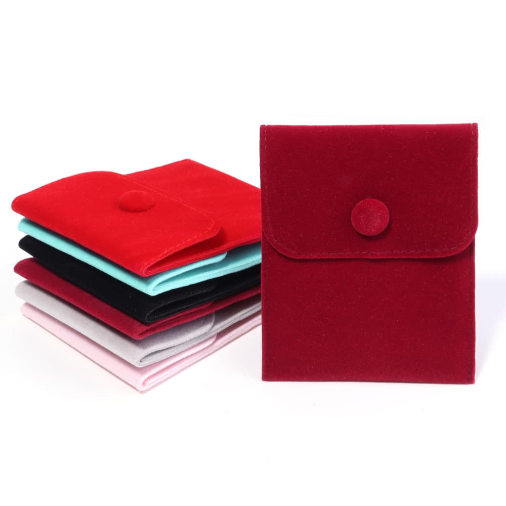 Velvet jewelry anti-oxidation snap bag ring necklace jewelry travel anti-scratch storage bag 4