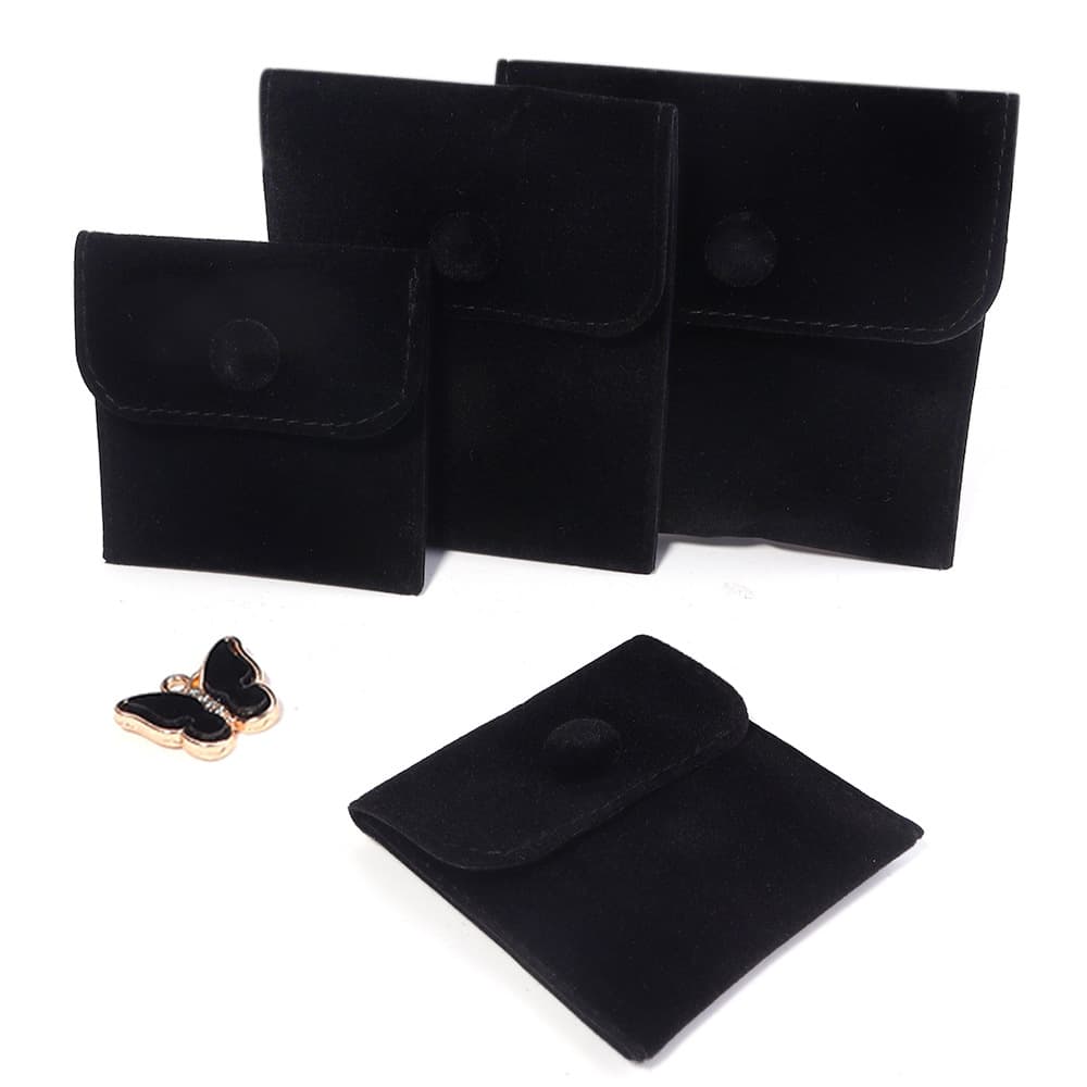 Velvet jewelry anti-oxidation snap bag ring necklace jewelry travel anti-scratch storage bag 7