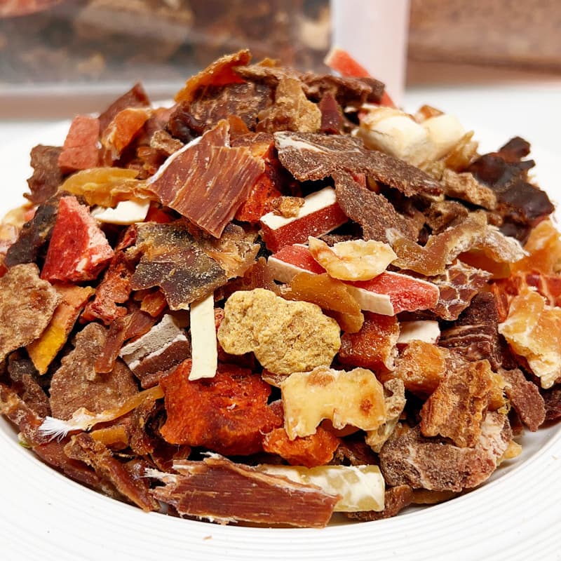 Factory direct sales dog snacks mixed with dog food companion chicken minced duck beef nutritional pet snacks dog training rewards 7