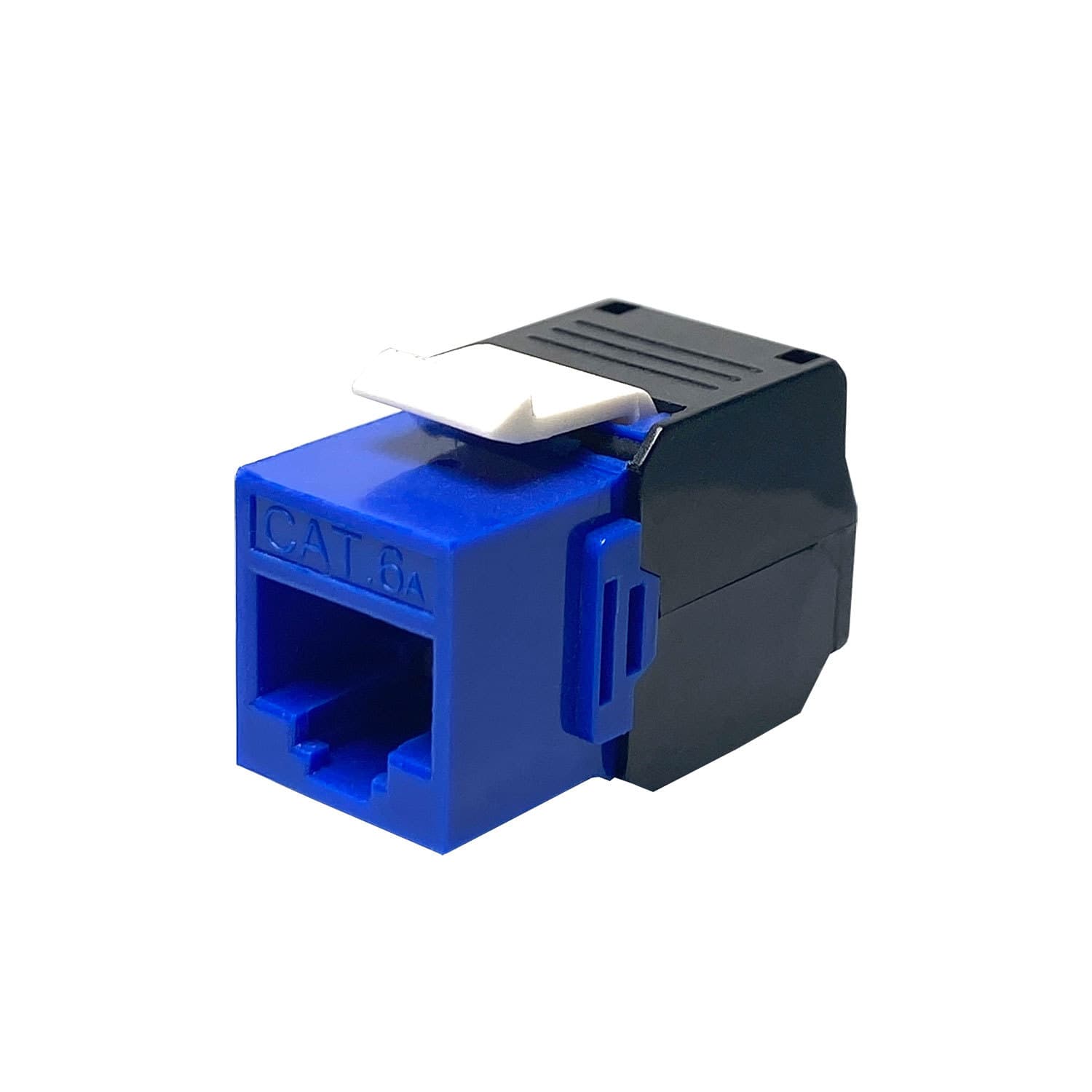 Fangbei CAT6A free unshielded 180-degree Gigabit socket wiring network cable patch panel plug Category 6 super module 7