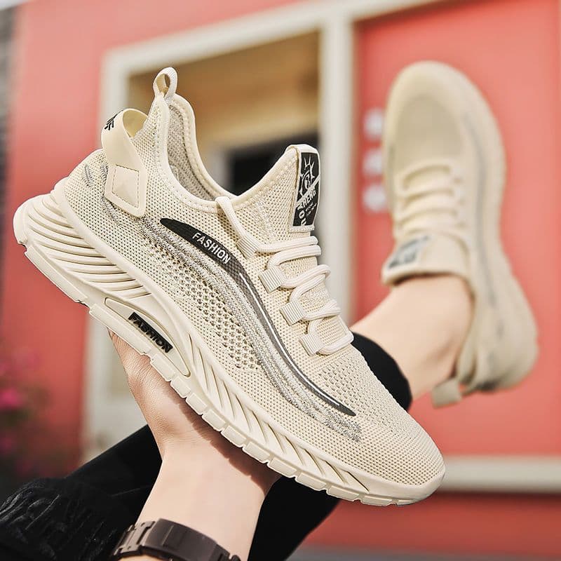 Coconut men's shoes, summer boys' casual sports mesh shoes, men's lightweight summer breathable thin fly-woven mesh trendy shoes 5