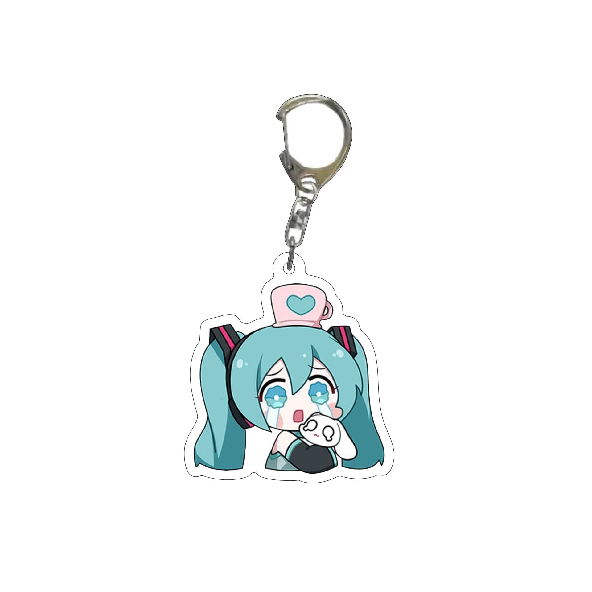 Hatsune Miku Acrylic Keychain Anime Peripheral Creative Key Pendant Trendy Car Key 7
