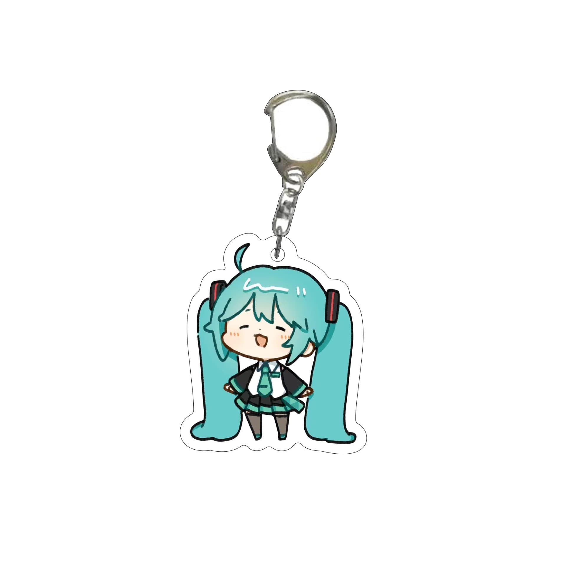 Hatsune Miku Acrylic Keychain Anime Peripheral Creative Key Pendant Trendy Car Key 8