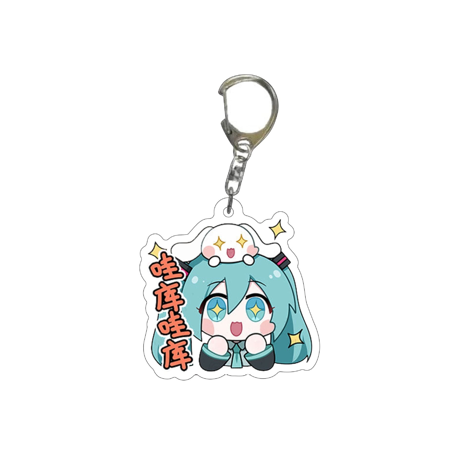 Hatsune Miku Acrylic Keychain Anime Peripheral Creative Key Pendant Trendy Car Key 10