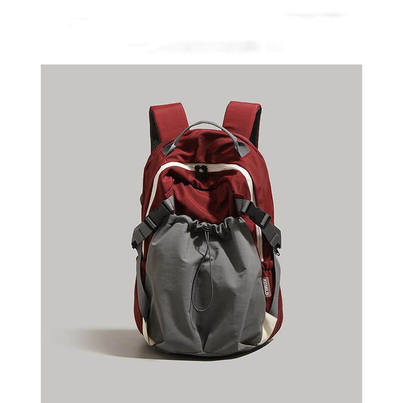 Nylon cloth backpack 2025 fashion large capacity lightweight backpack junior high school and high school student school bag short trip bag 8