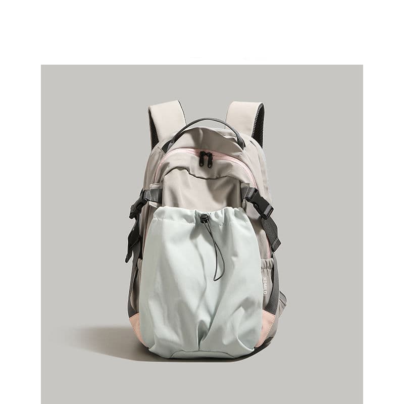 Nylon cloth backpack 2025 fashion large capacity lightweight backpack junior high school and high school student school bag short trip bag 9