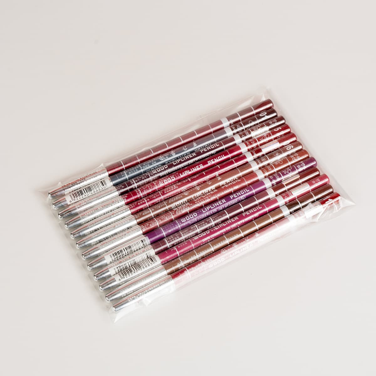Makeup beauty pen wood lipliner pencil white princess lip liner 12 pieces mixed cross-border hot product 4