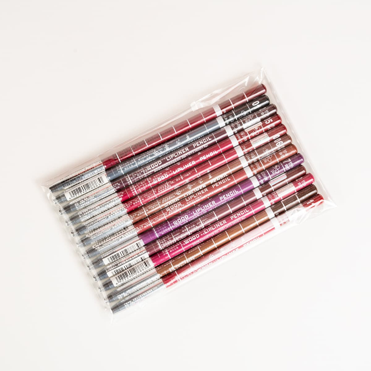 Makeup beauty pen wood lipliner pencil white princess lip liner 12 pieces mixed cross-border hot product 7