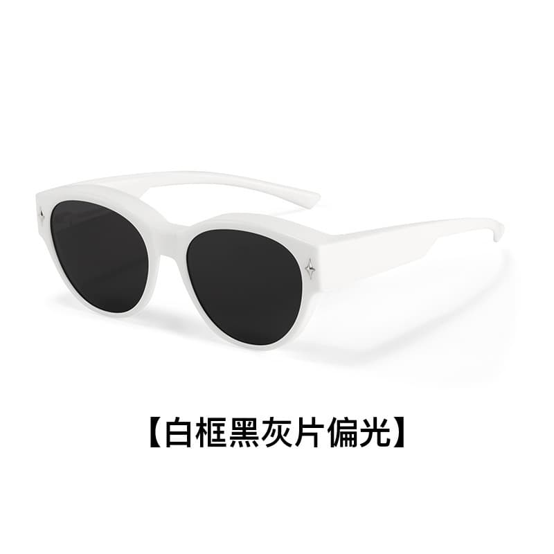 Cat-eye sunglasses can be worn with myopia glasses for women with square and round faces, clip-on glasses for driving, polarized sunglasses with UV protection 8