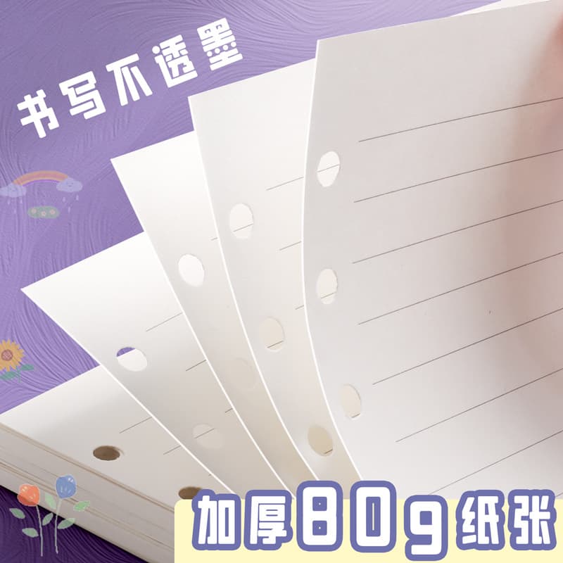 a6 tomato notebook crystal shell loose-leaf blank notebook student diary loose-leaf notepad 5