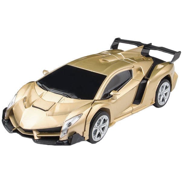 Remote control deformation car charging racing car King Kong robot baby boys and girls police car toy gift 6
