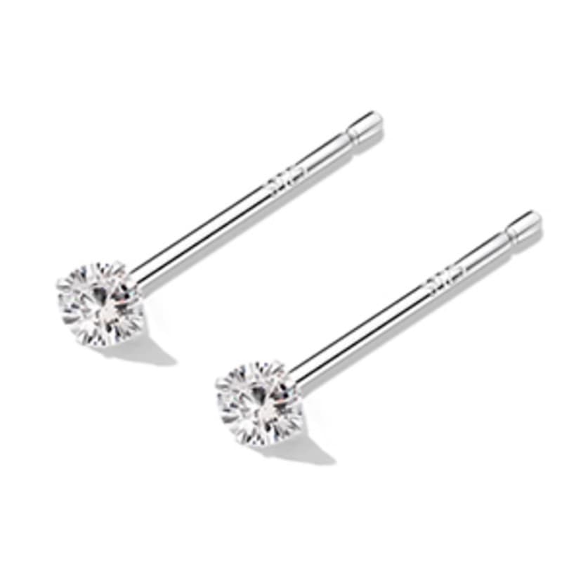 Small diamond versatile silver needle mini ins earrings simple and compact daily ear piercing for sleeping without removing ear bone earrings for women 6